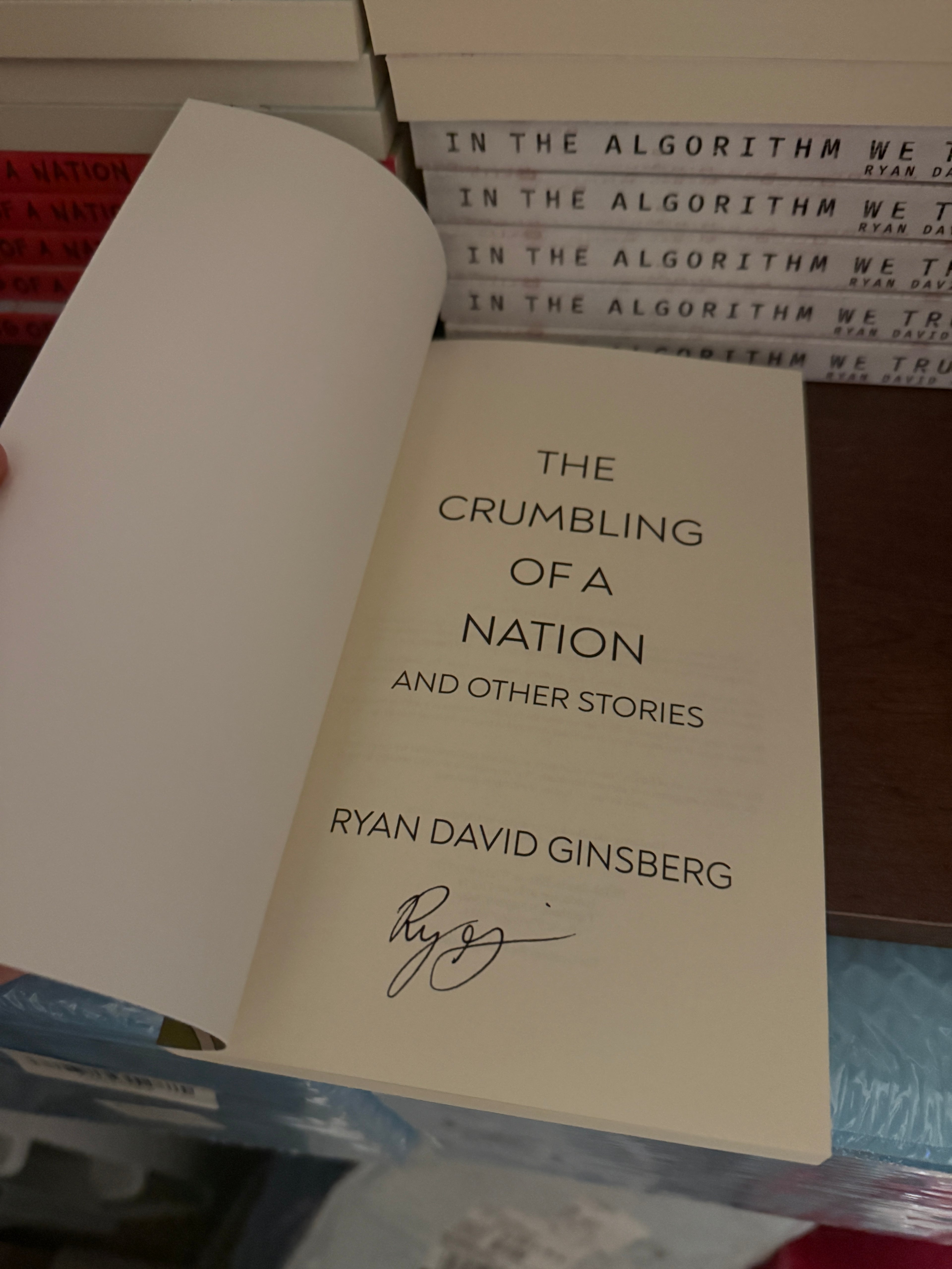 DUO PACK: In the Algorithm We Trust + The Crumbling of a Nation (BOTH SIGNED)